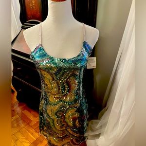 Free People Sequin Mini Slip Dress- With Tags- Med.